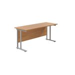 Jemini Rect Cant Desk 1600X600 N/Oak
