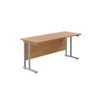 Jemini Rect Cant Desk 1800X600 N/Oak