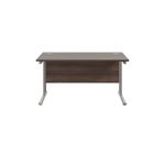 Jemini Rect Cant Desk 1200 Dark Wal