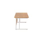 Jemini Rect Cant Desk 1200 N/Oak/Wht