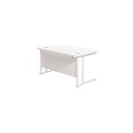 Jemini Rect Cant Desk 1200 Wht/Wht