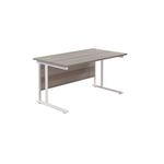 Jemini Rect Cant Desk 1400X800 G/Oak