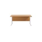 Jemini Rect Cant Desk 1600X800 N/Oak
