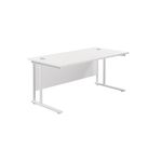 Jemini Rect Cant Desk 1600X800 Wht