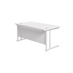 Jemini Rect Cant Desk 1600X800 Wht