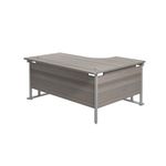 Jemini Rdl Lh Cantilever Desk G/Oak