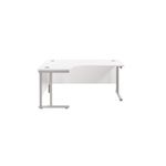 Jemini Rdl Lh Cant Desk 1600Mm White