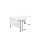 Jemini Rdl Lh Cant Desk 1600Mm White