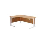 Jemini Rdl Lh Cantilever Desk N/Oak