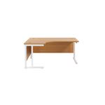 Jemini Rdl Lh Cantilever Desk N/Oak