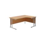 Jemini Rdl Rh Cantilever Desk N/Oak