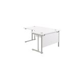 Jemini Rdl Rh Cantilever Desk White
