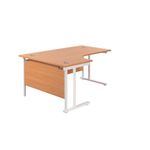 Jemini Rdl Lh Cantilever Desk Beech