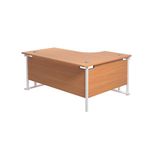 Jemini Rdl Lh Cantilever Desk Beech