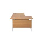 Jemini Rdl Lh Cantilever Desk N/Oak