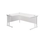 Jemini Rdl Lh Cantilever Desk White