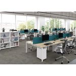 Jemini 2P Bench Desk 3200 Grey Oak