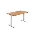 Jemini Sit/Stand Dsk 1200X800 N/Oak