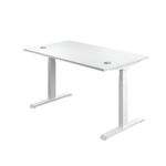 Jemini Sit/Stand Dsk 1200X800 White