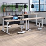 Jemini Sit/Stand Dsk 1600X800 G/Oak