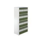 Jemini Wdn Bookcase 800X450X1600 Wht