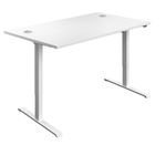 First Sit/Stand Desk 1400X800Mm Wht