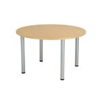 Jemini Cir Mte Tbl 1200X1200 N/Oak