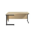 Jemini Rdl Lh Desk 1600X1200 Mpl/Blk