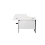 Jemini Rdl Lh Desk 1600X1200 Wht/Blk