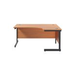 Jemini Rdl Rh Desk 1600X1200 Bch/Blk