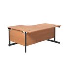 Jemini Rdl Rh Desk 1600X1200 Bch/Blk