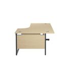 Jemini Rdl Rh Desk 1600X1200 Mpl/Blk