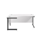 Jemini Rdl Lh Desk 1800X1200 Wht/Blk