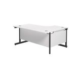Jemini Rdl Lh Desk 1800X1200 Wht/Blk