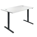Jemini Sitstand Dsk 1400X800 Wht/Blk