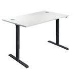 Jemini Sitstand Dsk 1400X800 Wht/Blk