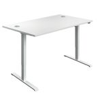 Jemini Sitstand Dsk 1400X800 Wht/Wht