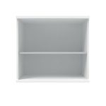 Polaris Bookcase 1 Shlf 730H Arc Wht
