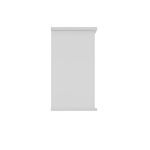 Polaris Bookcase 1 Shlf 730H Arc Wht