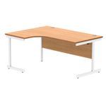 Polaris Lh Rdl Desk 1612 Nbch/White