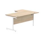 Polaris Lh Rdl Desk 1612 Coak/Wht