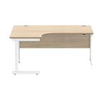Polaris Lh Rdl Desk 1612 Coak/Wht