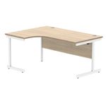 Polaris Lh Rdl Desk 1612 Coak/Wht
