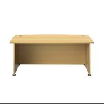 Avior Bow Front Exec Desk N/Oak