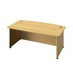 Avior Bow Front Exec Desk N/Oak