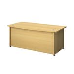 Avior Bow Front Exec Desk N/Oak
