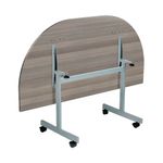 Jemini D-End Tilt Table 800 Grey Oak
