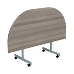 Jemini D-End Tilt Table 800 Grey Oak