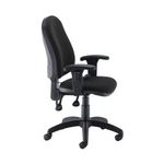 Jemini Intro Pst Chair With Arms Blk