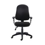Jemini Intro Pst Chair With Arms Blk